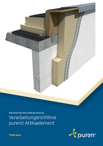 Verarbeitungsrichtlinie Attikaelement