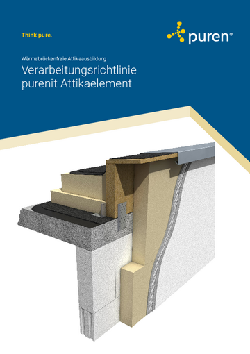 Verarbeitungsrichtlinie purenit Attikaelement