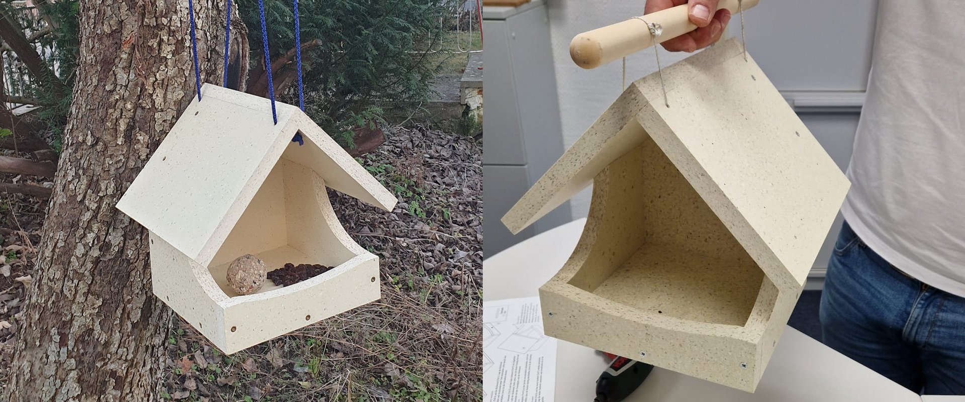 Vogel-Futterhaus aus purenit