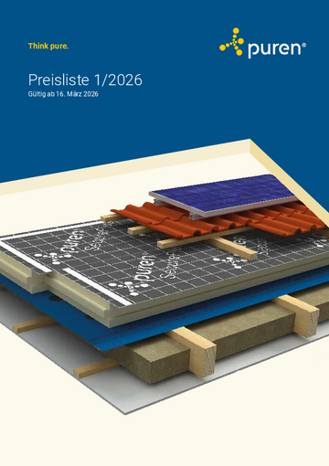 puren Bau Preisliste 2026