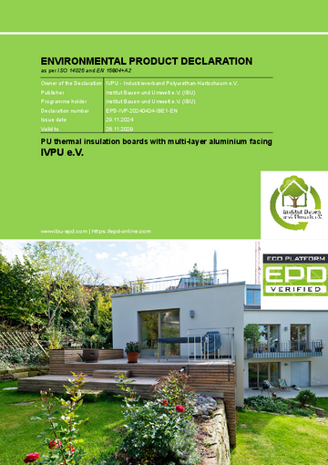 EPD english - PU thermal insulation with multi-layer-aluminium