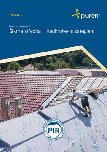 Šikmá střecha puren - montážní doporučení