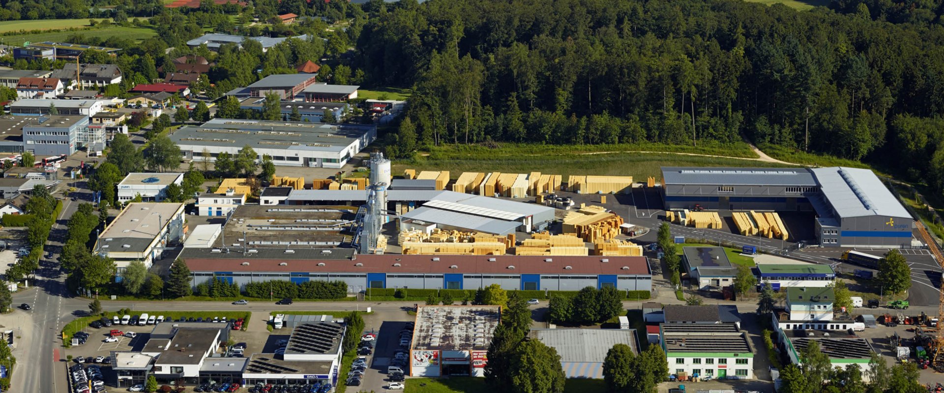 Luftaufnahme vom puren Standort und Stammsitz Überlingen am Bodensee