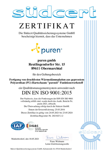 ISO 9001 Obermarchtal
